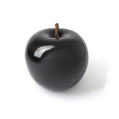 德國BULL&STEIN 黑釉陶瓷蘋果雕塑 (室內、直徑20公分)