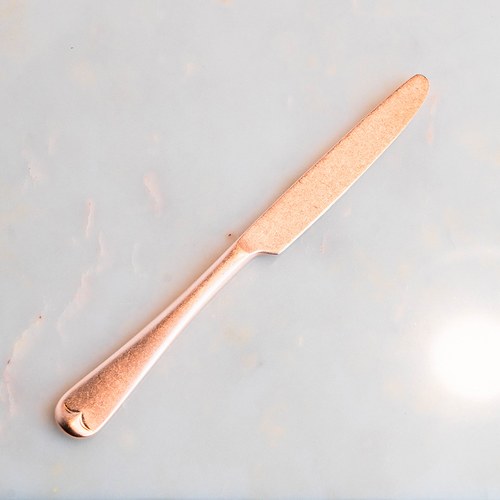 日本Aoyoshi 老英格蘭式餐刀 (玫瑰金、22.2公分)
