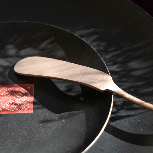 日本Aoyoshi 老英格蘭式抹刀 (玫瑰金、15.5公分)