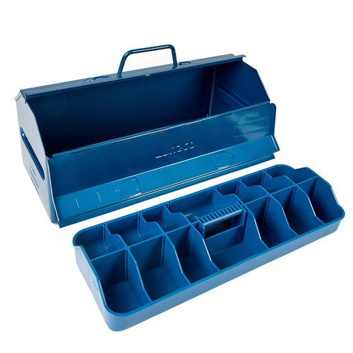 日本TRUSCO 專業型雙門工具箱 (藍、46.1公分)
