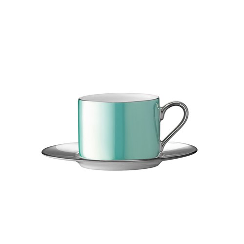 英國LSA 宮殿亮釉午茶杯盤組 (青瓷綠、250毫升)