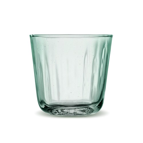 英國LSA Mia淡青色直條波紋玻璃水杯4入組 (250毫升)