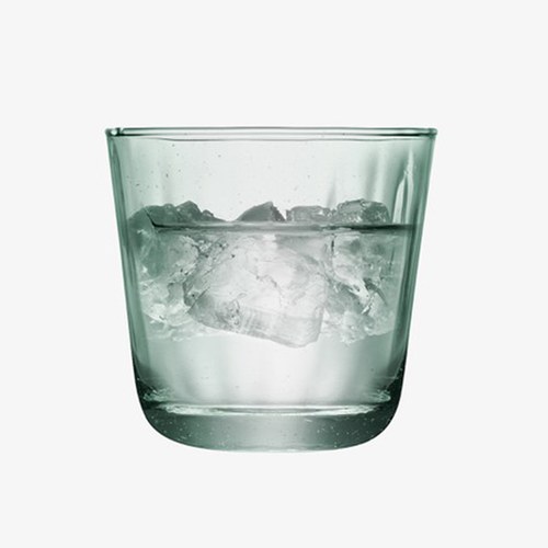 英國LSA Mia淡青色直條波紋玻璃水杯4入組 (250毫升)