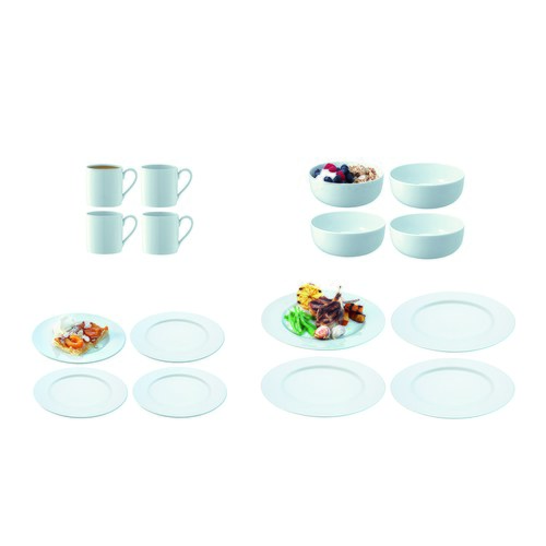英國LSA Dine白瓷餐具16件組-DI57