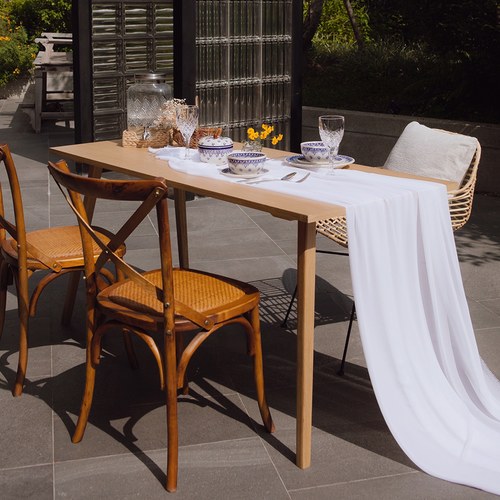 丹麥Hubsch 北歐日作橡木餐桌 (長150公分)