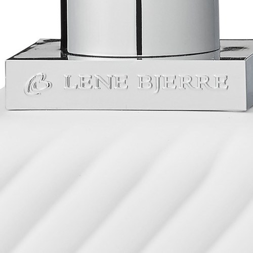 丹麥LeneBjerre 現代簡約斜紋洗手乳罐 (白)