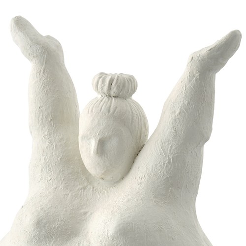 丹麥Lene Bjerre 相撲力士雕塑擺飾 (白、喝采)