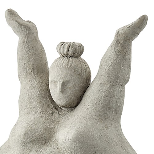 丹麥Lene Bjerre 相撲力士雕塑擺飾 (灰、喝采)