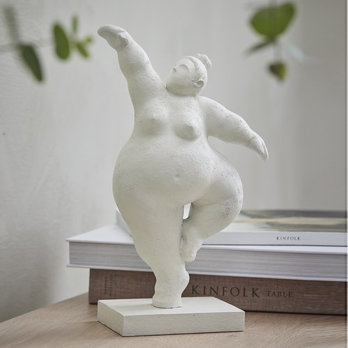 丹麥Lene Bjerre 芭蕾女伶雕塑擺飾 (白、伸展)