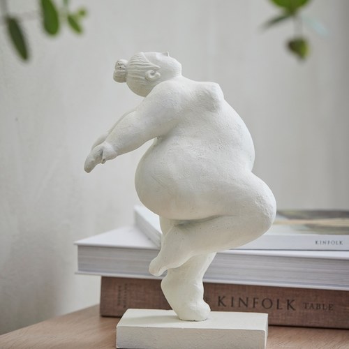 丹麥Lene Bjerre 芭蕾女伶雕塑擺飾 (白、仰望)
