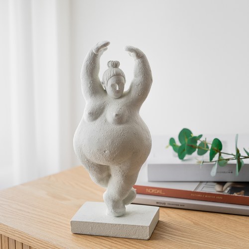 丹麥Lene Bjerre 芭蕾女伶雕塑擺飾 (白、旋轉)