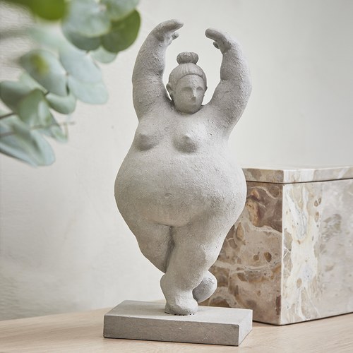 丹麥Lene Bjerre 芭蕾女伶雕塑擺飾 (灰、旋轉)