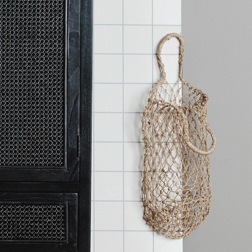 丹麥Nordal 手工編織網狀簍空提袋 (大)