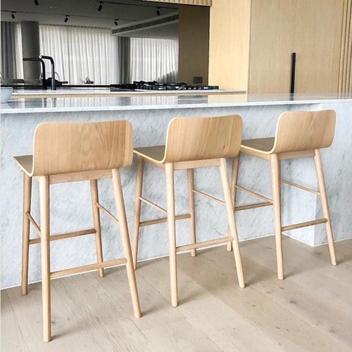丹麥Sketch 簡約L型高腳吧台椅 (橡木)