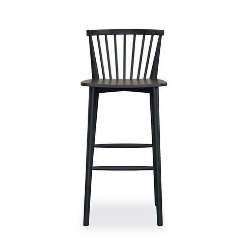 丹麥Sketch 鏤空椅背吧台椅 (黑)
