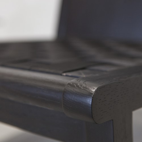 丹麥Sketch 編織網狀斜邊休閒皮革躺椅(淺灰)