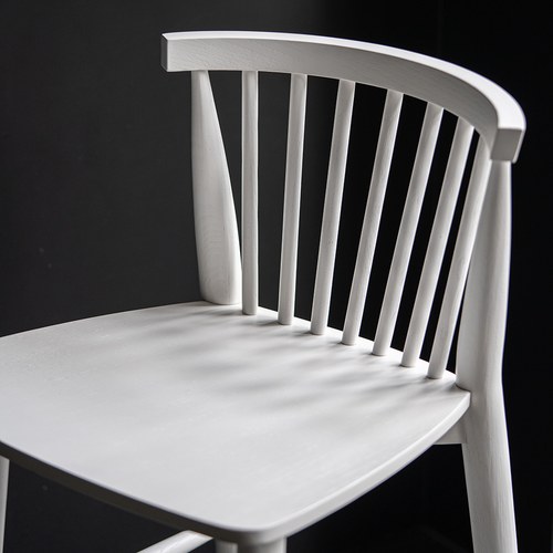 丹麥Sketch 鏤空椅背吧台椅 (白)