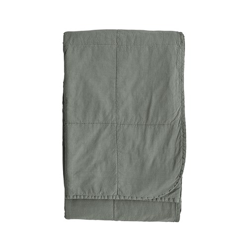 丹麥Tine K Home 純棉舒適披毯 (葉綠、190x260)