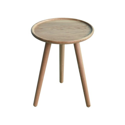 波蘭Sits 三腳支撐橡木圓形邊桌 (直徑40公分)