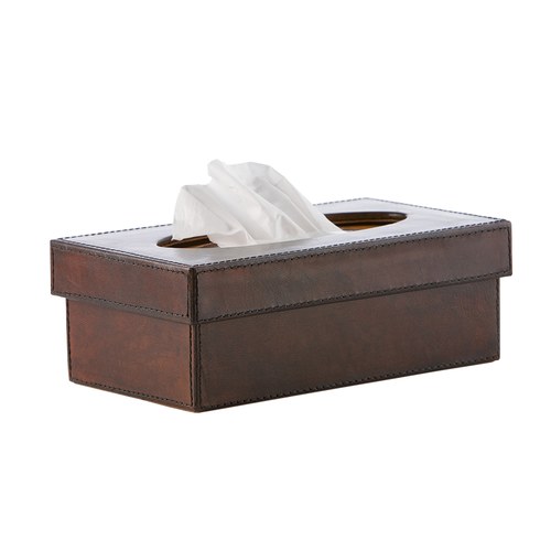 芬蘭Balmuir皮革家飾 紙巾盒 (深咖啡)
