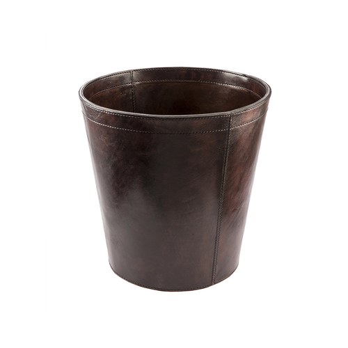 芬蘭Balmuir皮革家飾 紙屑桶 (深咖啡)