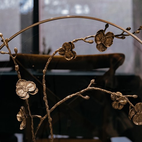 美國MichaelAram 黑蘭花花窗月拱門擺飾品