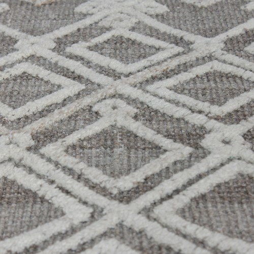 美國 Uttermost 純羊毛立體絨紋地毯 (象牙色)