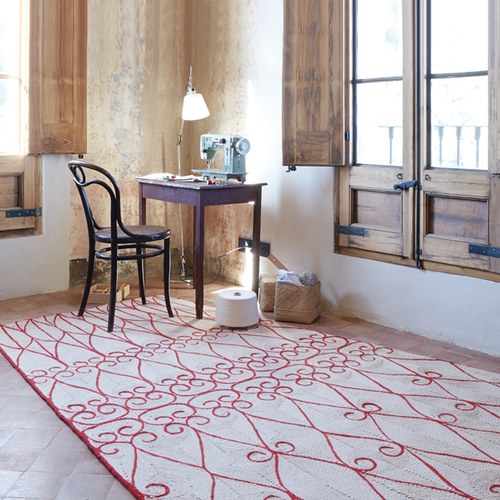 西班牙GanRugs 古典編織楔型地毯 (紅)