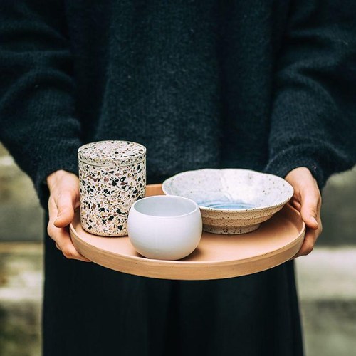 荷蘭HkLiving 京都陶瓷球型茶杯