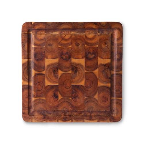 荷蘭HkLiving 幾何木紋方型砧板 (30x30公分)