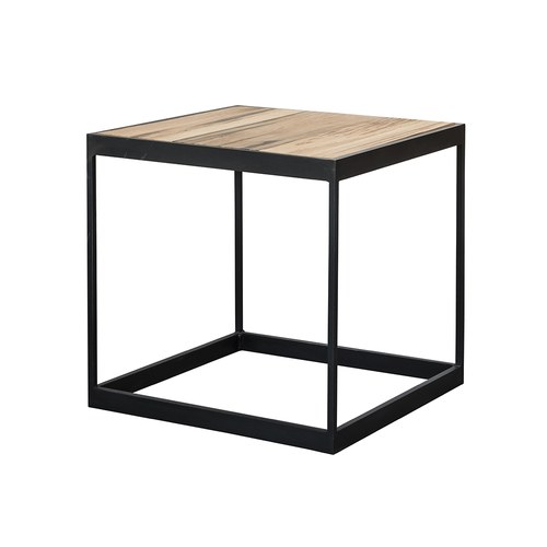 荷蘭PURE 金屬框方形邊桌 (黑、長40公分)