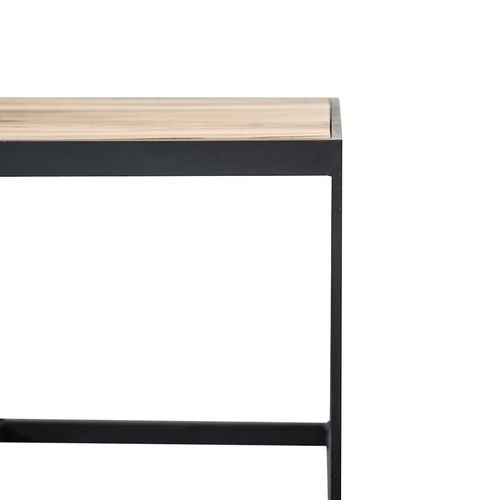 荷蘭PURE 金屬框方形邊桌 (黑、長40公分)