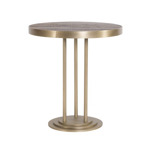 荷蘭PURE 金屬框圓形咖啡桌 (黃銅、直徑70公分)