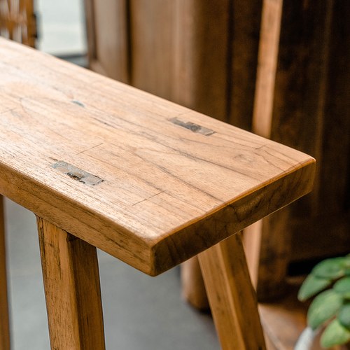 荷蘭RawMaterials 歐式休閒木椅凳 (長40公分)