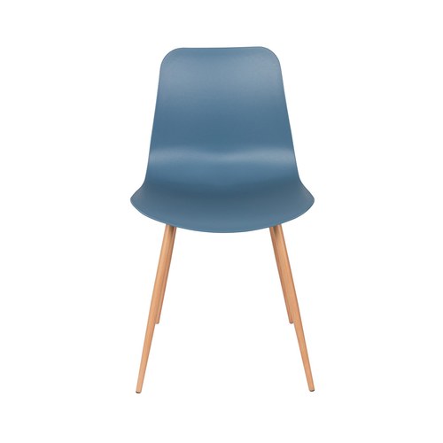荷蘭Zuiver 刻花壓紋曲面單椅(藍)