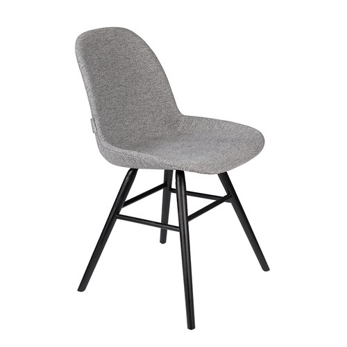 荷蘭Zuiver艾伯特簡約弧形布面單椅(淺灰)