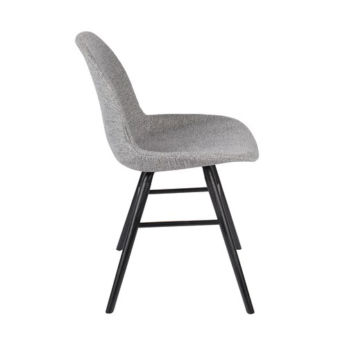 荷蘭Zuiver艾伯特簡約弧形布面單椅(淺灰)