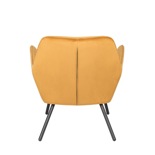 荷蘭Zuiver 輕奢感絨布蝶型扶手椅(金黃)
