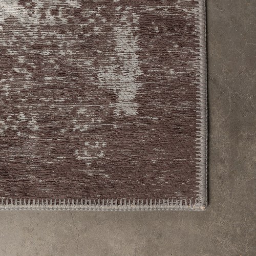 荷蘭Zuiver 仿舊印花地毯 (棕色、長300公分)