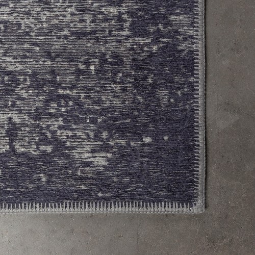 荷蘭Zuiver 仿舊印花地毯 (藍色、長240公分)