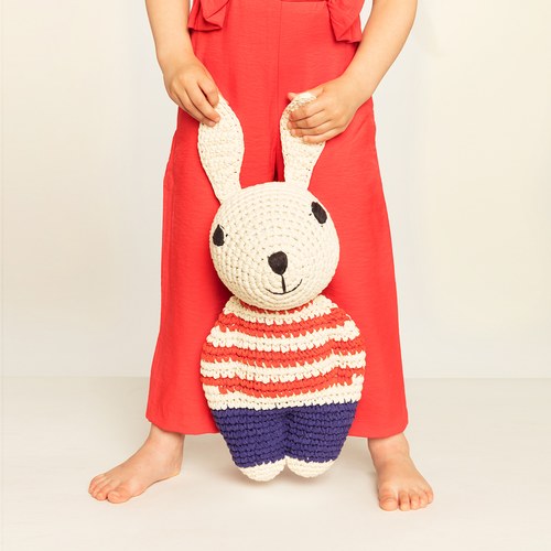 荷蘭ACP 紅條紋毛衣媽媽兔玩偶