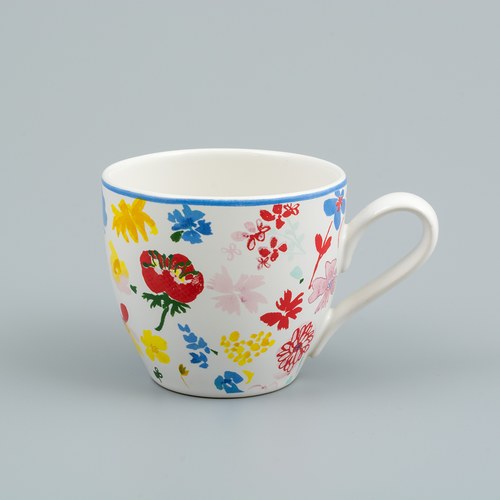荷蘭FloraCastle 繽紛花朵圖紋咖啡杯 (250毫升)