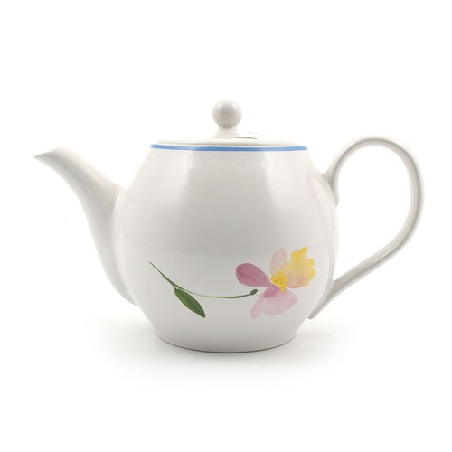 荷蘭FloraCastle 粉晶色飄香花圖紋茶壺