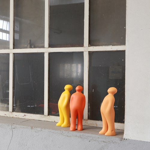 比利時Gardeco藝術擺飾 經典觀賞者 (亮橘、高23公分)