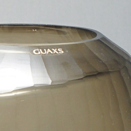 德國Guaxs頂級工藝玻璃 MALIA花器 煙燻灰(大)