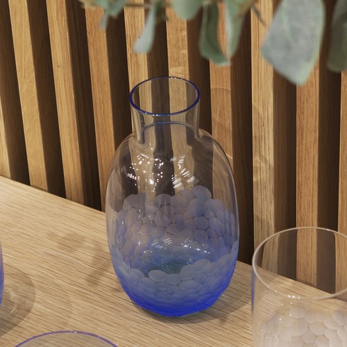 德國Guaxs玻璃水瓶 OTTILIE系列 (水藍、500毫升)