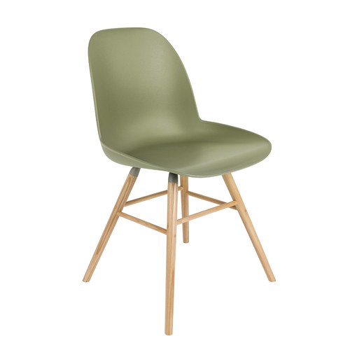 荷蘭Zuiver 艾伯特簡約弧形單椅 (橄欖綠)
