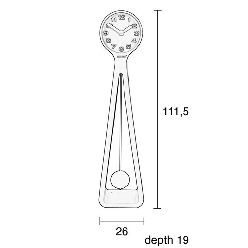荷蘭Zuiver 極簡品味立鐘 (灰、高111.5公分)