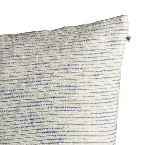 丹麥tineKhome 厚織水平細紋方形靠枕 (洋藍、長50公分)