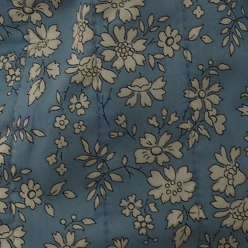 丹麥tineKhome 春漾白花圖紋長形靠枕 (水藍、長60公分)